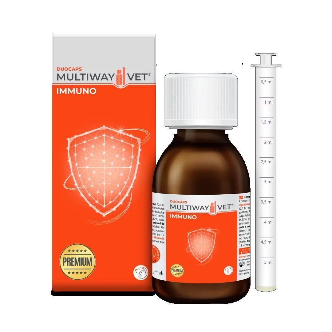 JM Sante Multiway Vet Duocaps Immuno – kosttilskud til hund og kat, 90 ml