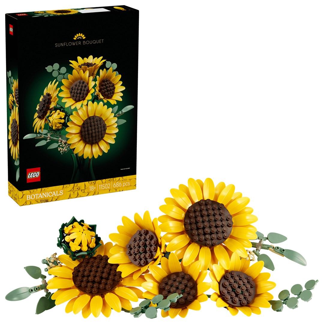 LEGO Botanicals Solsikke-buket (11502) - byggesæt til voksne, 686 dele billede