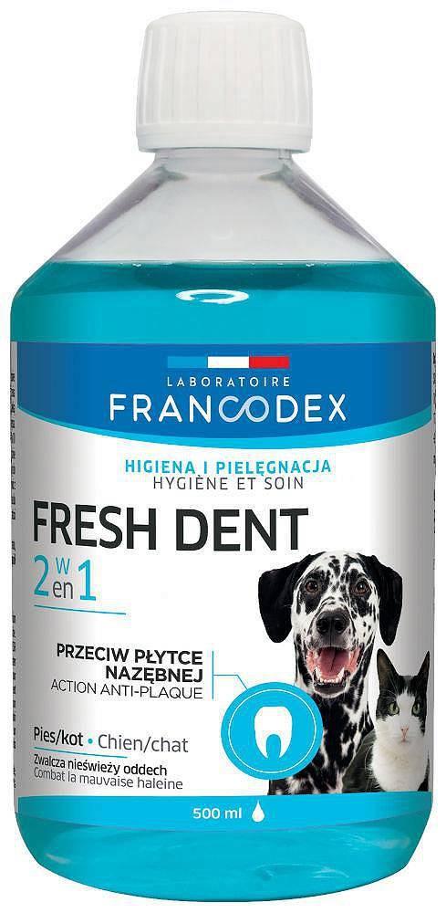 FRANCODEX Fresh Dent mundhygiejnevand til hund/kat – 500 ml
