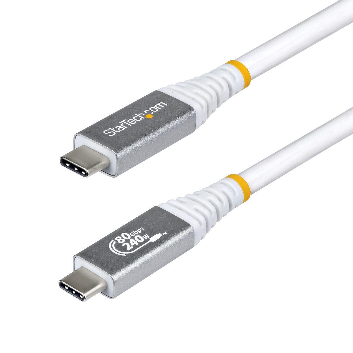 StarTech.com USB4 / Thunderbolt / DisplayPort 2.1 USB Type-C kabel Hvid