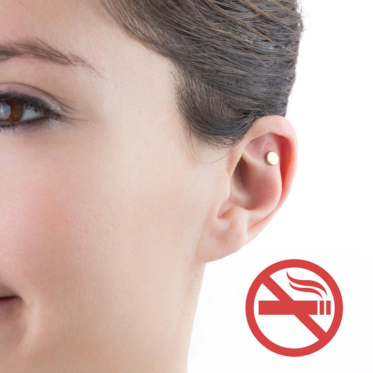 Rygestop akupunkturmagnet - gylden