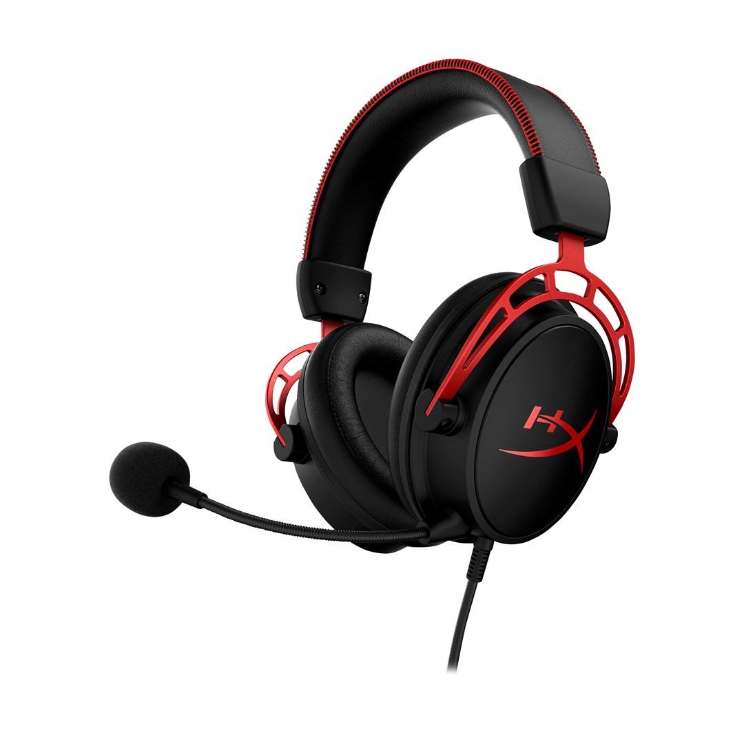 HyperX Cloud Alpha gaming headset - sort/rød (kablet)