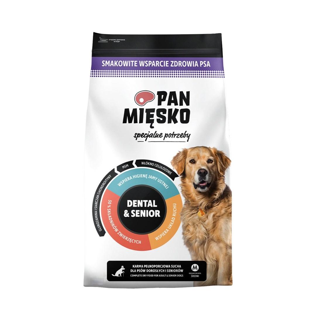 Pan Mięsko Special Needs Dental & Senior – oksekød med kalkun, M – tørfoder til hund – 50 g