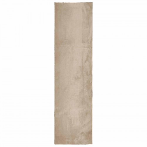 Medium luv blød og vaskbar løber - sandfarvet 80 × 500 cm, HUARTE