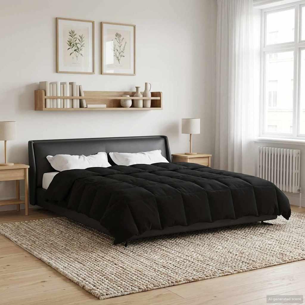 Vinter dyne Quilting Sort 220 x 260 cm Mikrofiber