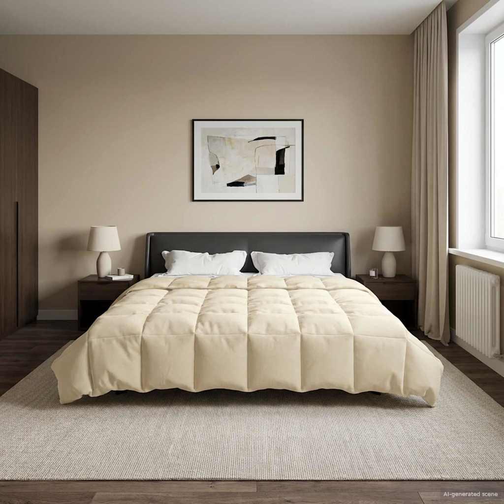 Helårs dyne Quilting Creme 220 x 240 cm Mikrofiber