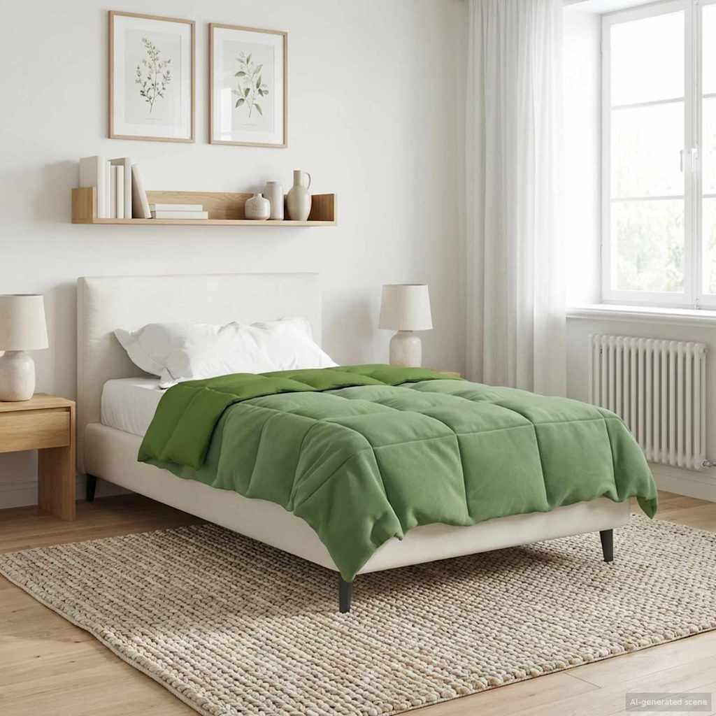 Helårs Dyne Quilting Mikrofiber - Grøn / 155 x 220 cm
