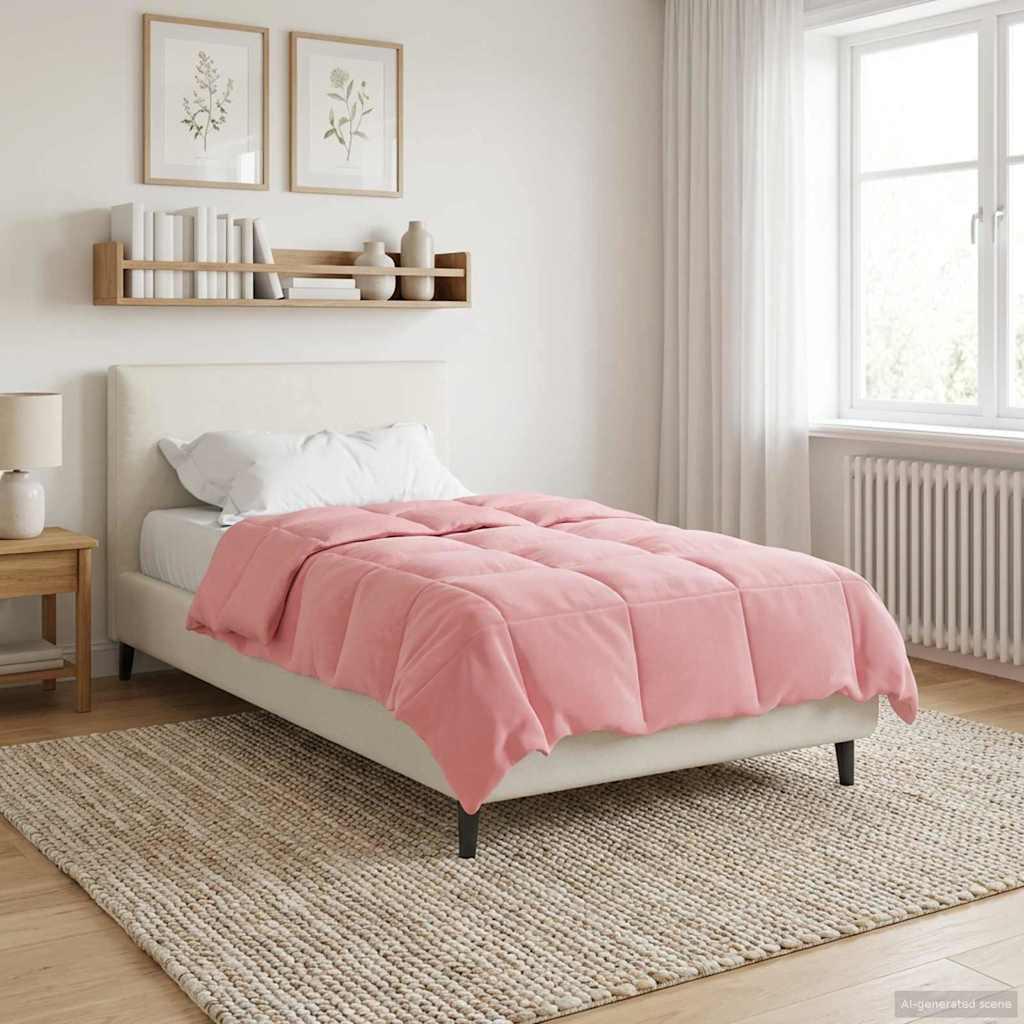 Helårs dyne Quilting Lyserød 155 x 200 cm Mikrofiber