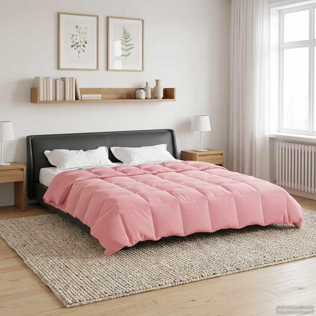Helårs dyne Quilting Lyserød 200 x 240 cm Mikrofiber