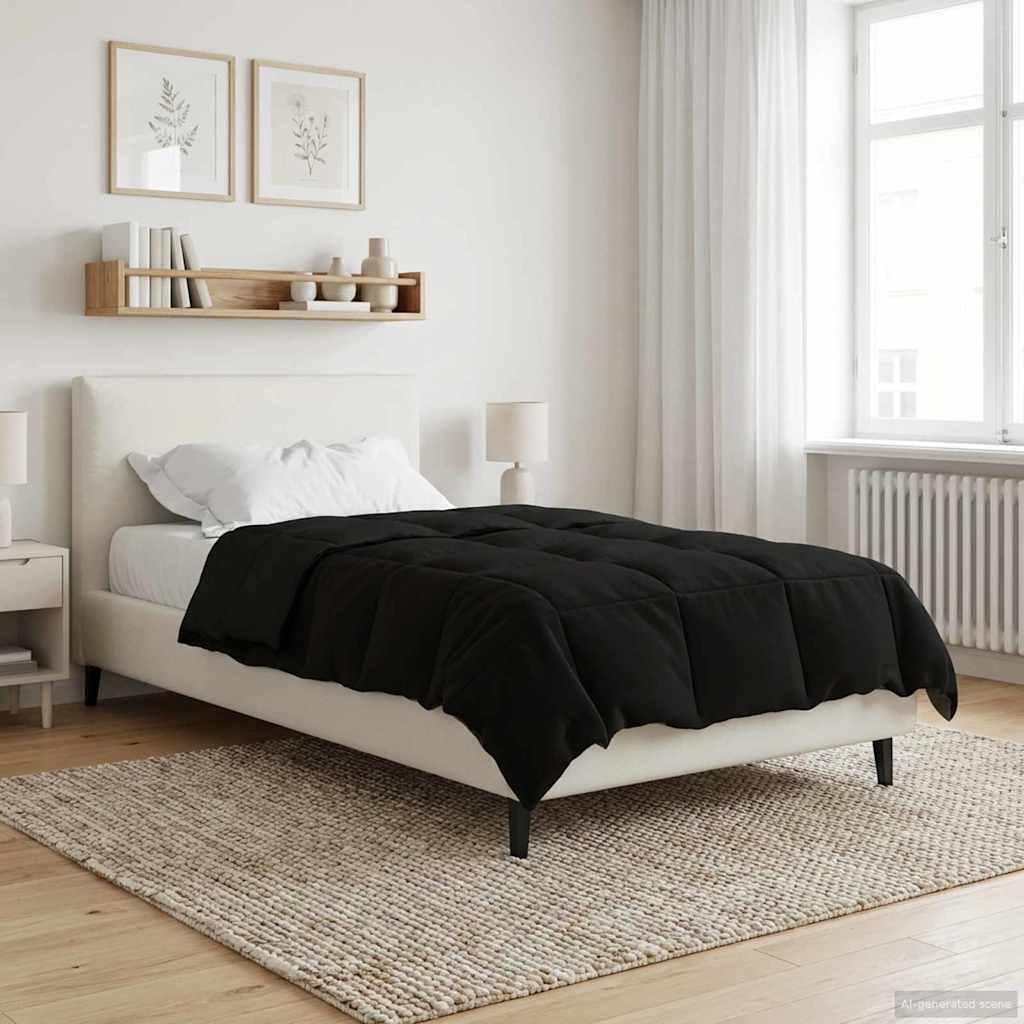 Helårs Dyne Quilting Mikrofiber - Sort / 140 x 220 cm