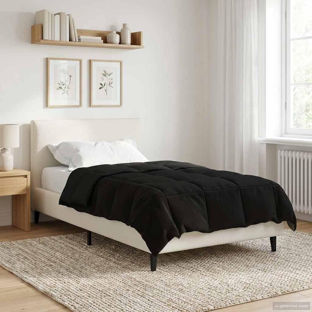 Helårs Dyne Quilting Mikrofiber - Sort / 135 x 220 cm