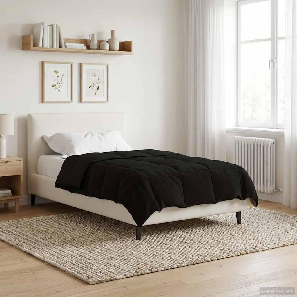 Helårs Dyne Quilting Mikrofiber - Sort / 135 x 200 cm