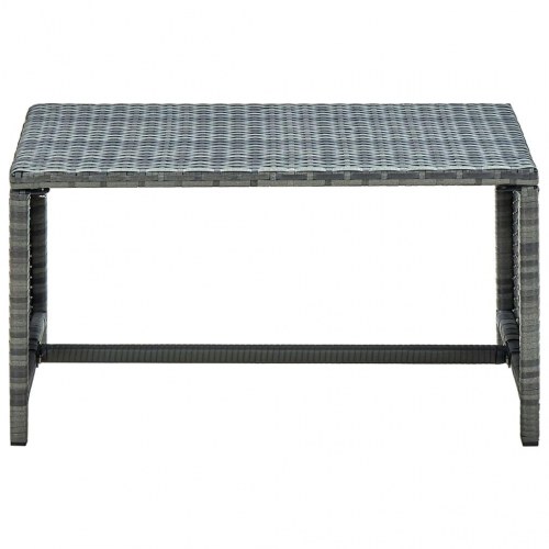Sofabord 70x40x38 cm polyrattan antracitgrå