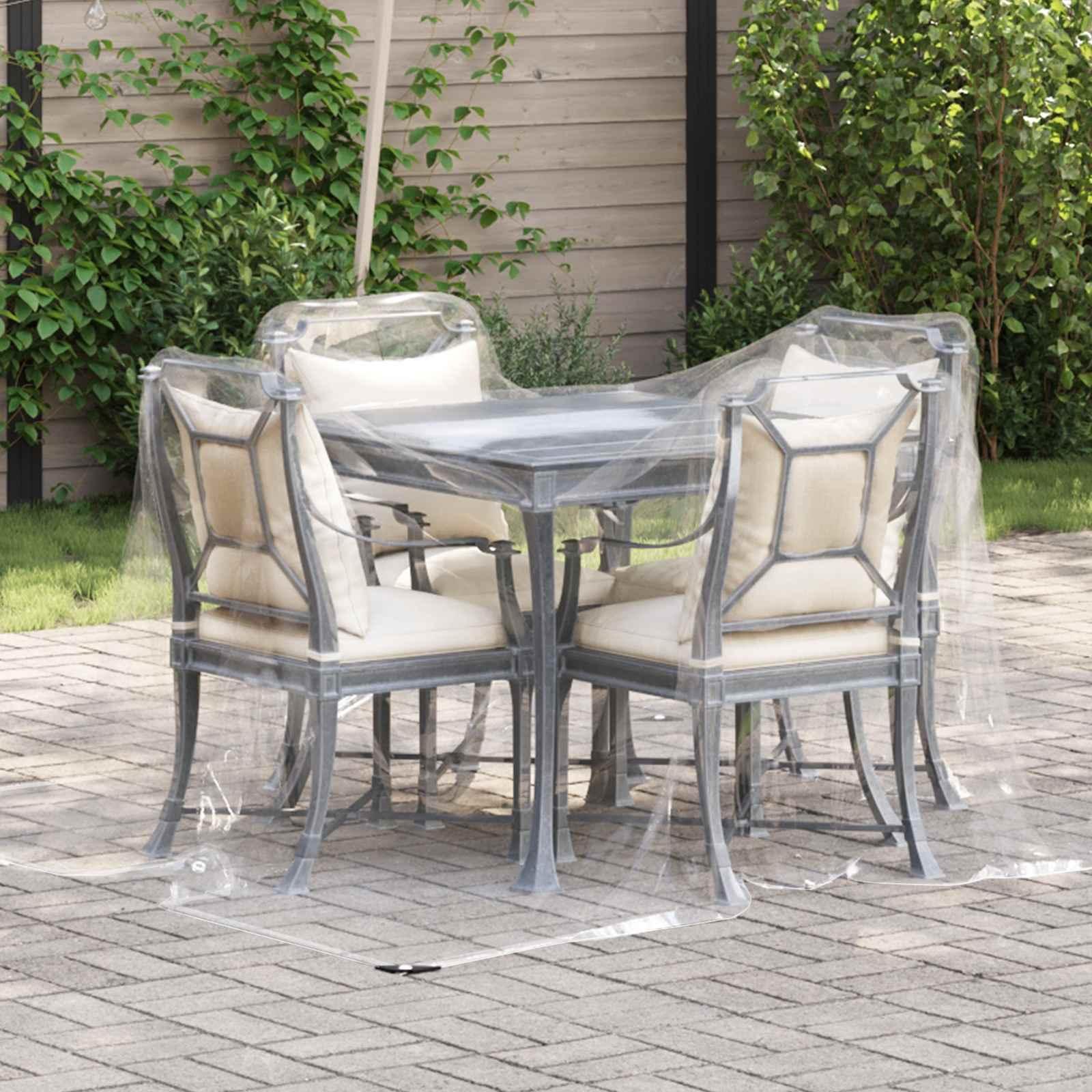 Presenning med øjer Transparent 2 x 2 m Polyethylen