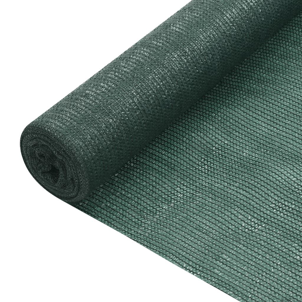 Privatlivsnet/afskærmning 3,6 × 25 m - grøn HDPE 75 g/m²