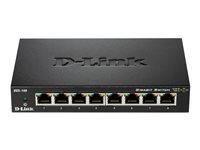 D-Link DGS‑108 gigabit switch - 8 porte, uadministreret