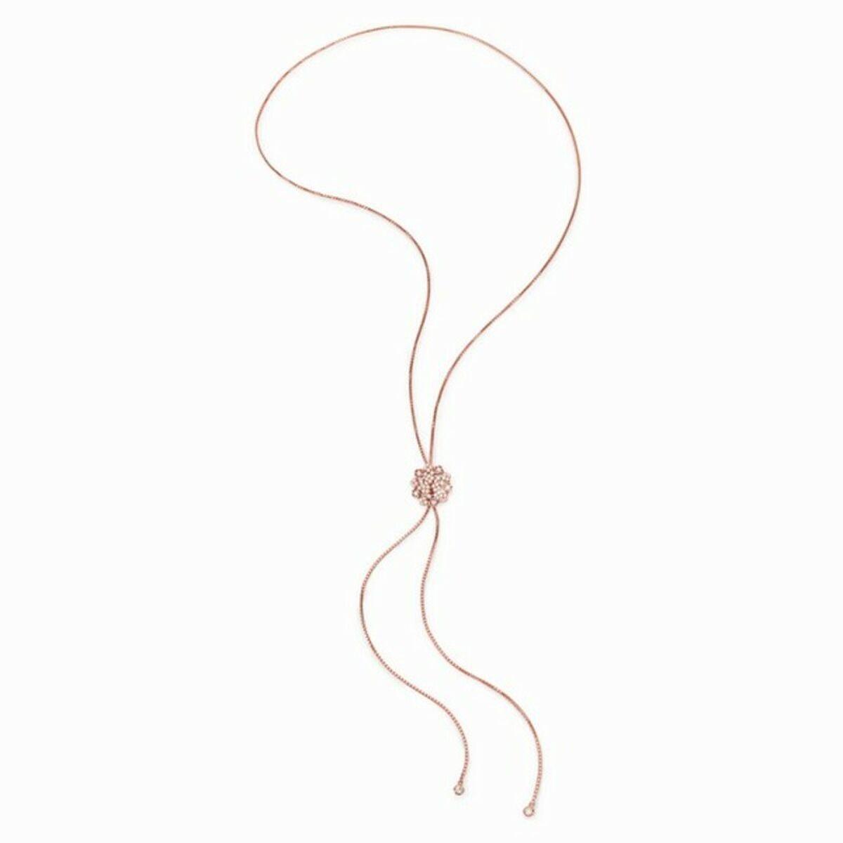 Halskæde 3N18S047RC - sterling sølv, pink, 90 cm