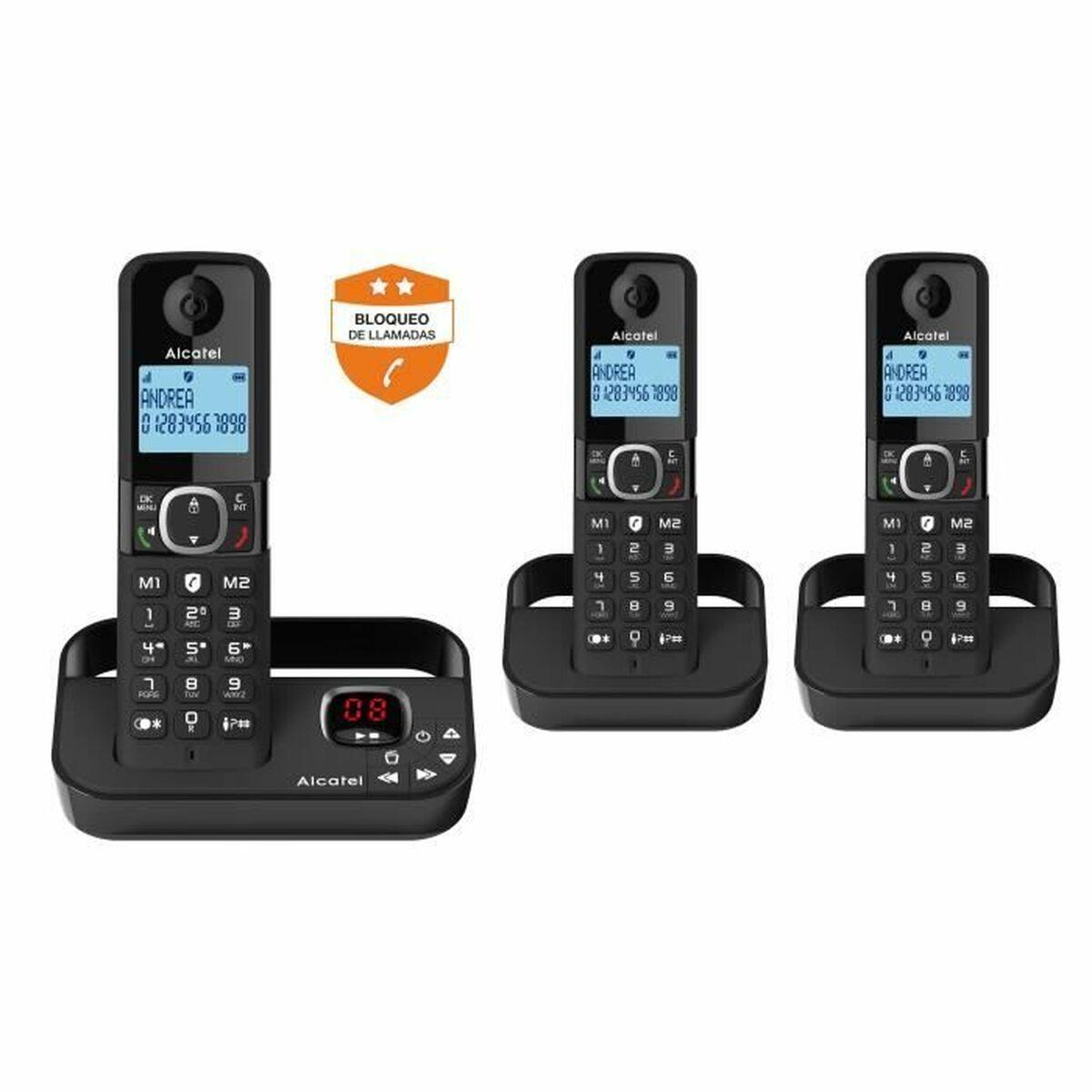 Fastnettelefon Alcatel F860 Trio - sort med håndfri