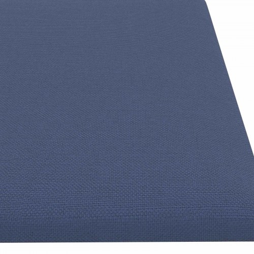 Væghovedgærde - 12 paneler 60 × 15 cm - blå stof