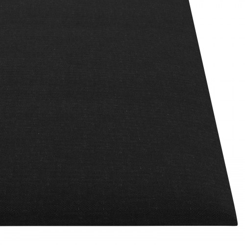 Væghovedgærde 12 stk - 30 × 30 cm - sort stof