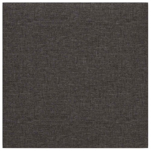 Væghovedgærde - 12 paneler 30 × 30 cm, mørkegrå stof