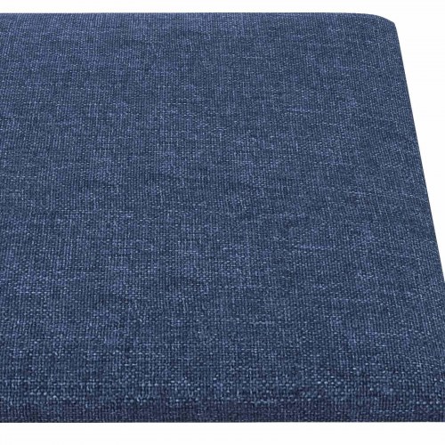 Væghovedgærde - 12 paneler 30 × 15 cm - blå stof