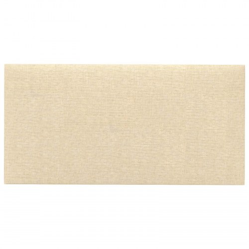 Væghovedgærde - 12 paneler 30 × 15 cm i creme stof