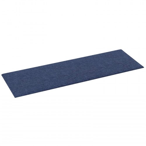 Væghovedgærde - 12 paneler 90 × 30 cm, blå stof