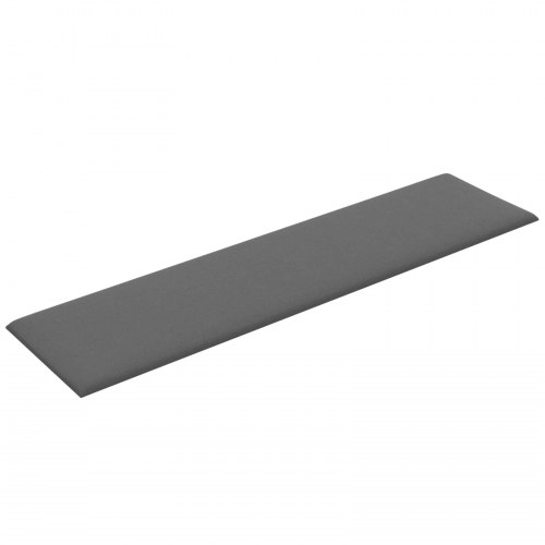 Væghovedgærde - 12 paneler 60 × 15 cm, lysegrå stof
