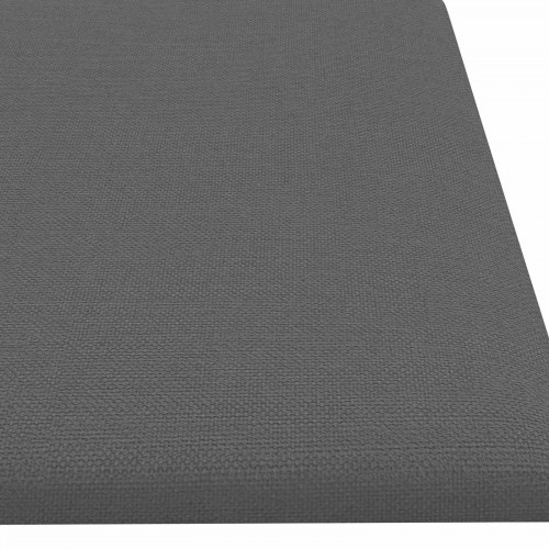 Væghovedgærde - 12 paneler 60 × 15 cm, lysegrå stof