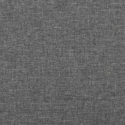 Væghovedgærde - 12 paneler 60 × 15 cm, lysegrå stof