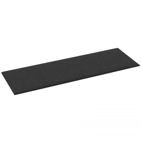 Væghovedgærde i stof - 12 paneler, sort, 90 × 30 cm