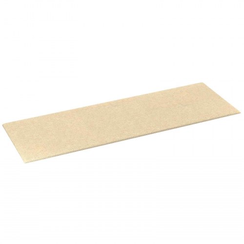 Væghovedgærde 12 stk. 90 x 30 cm creme stof