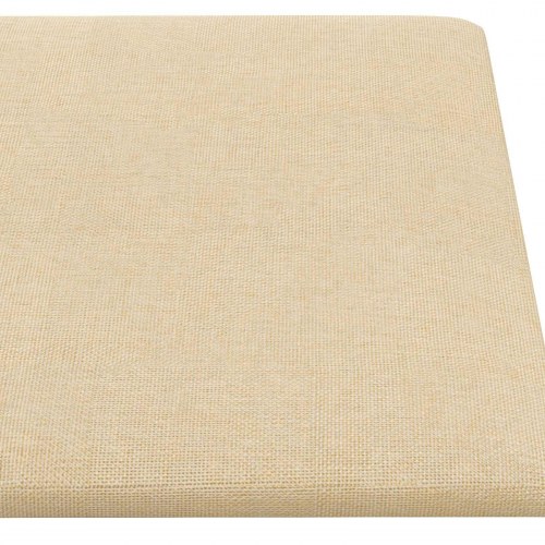 Væghovedgærde 12 stk. 90 x 30 cm creme stof