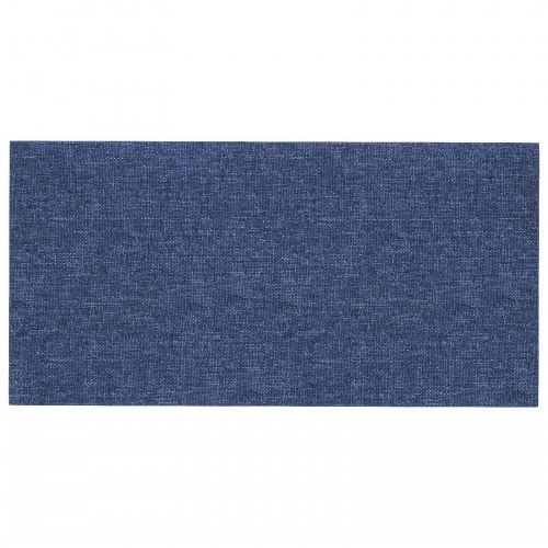 Væghovedgærde - 12 stk stofpaneler 60 × 30 cm, blå