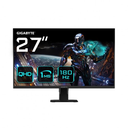Gigabyte GS27QA 27" QHD gaming-skærm – 180 Hz, 1 ms, sort