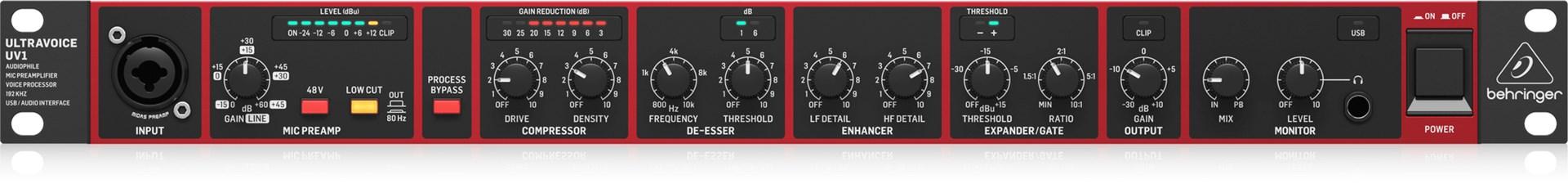 Behringer UV1 mikrofon-forforstærker og stemmeprocessor