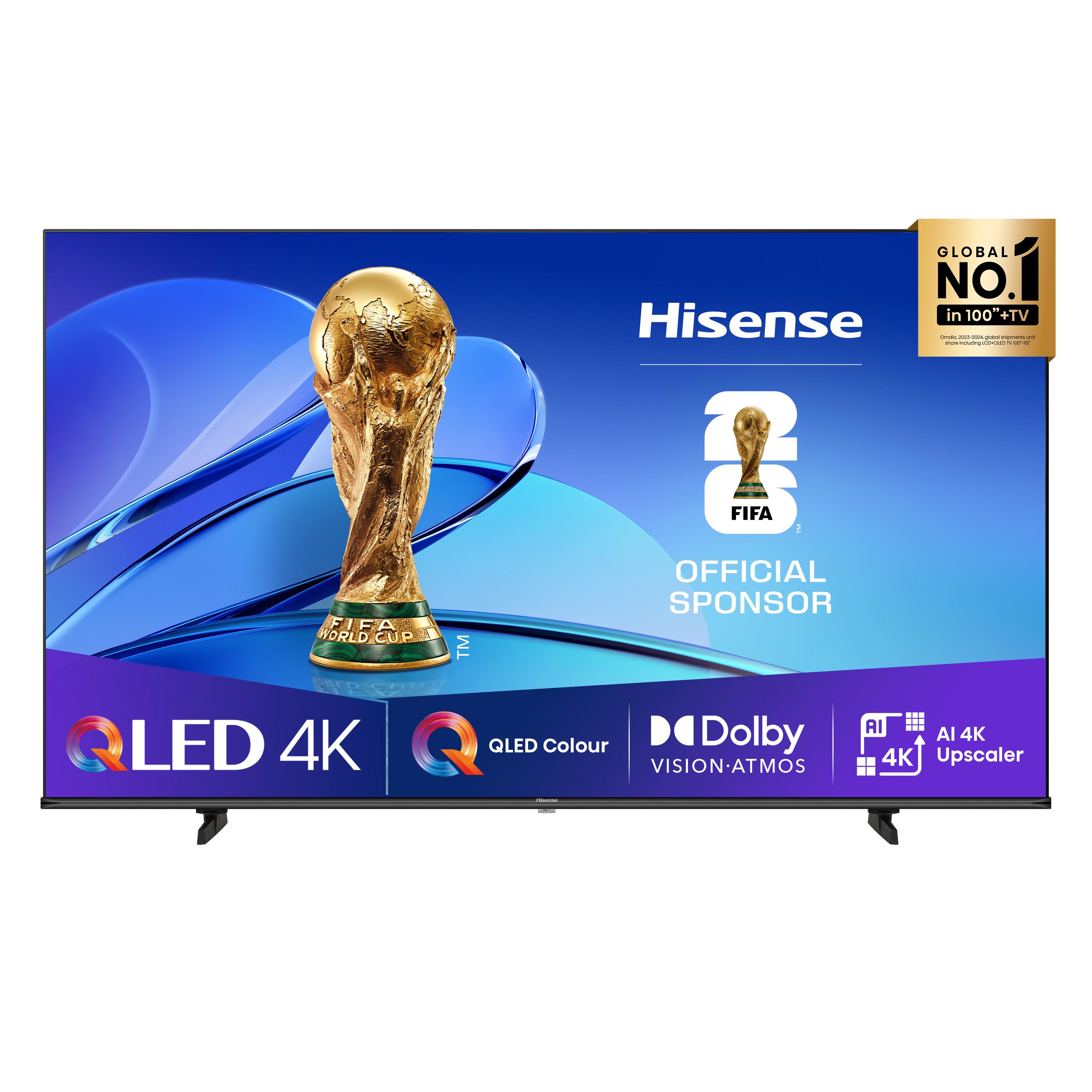 Hisense 50E7Q Pro 50" QLED 4K UHD TV - Sort billede
