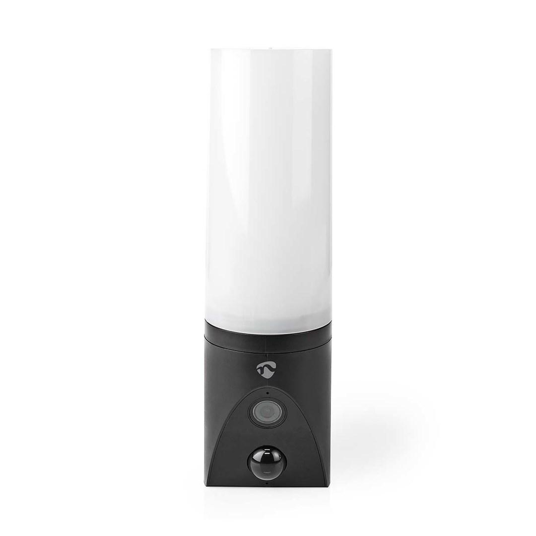 Nedis WIFICOL20BK udendørs IP-overvågningskamera med lampe - 1080p, Wi‑Fi, loft/væg
