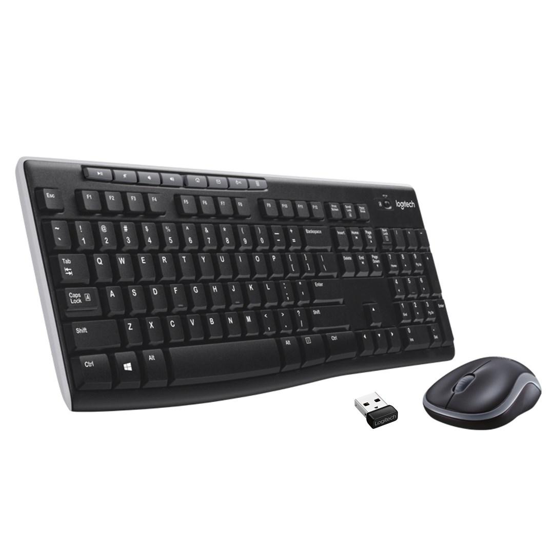 Logitech MK270 Wireless Combo - Sæt med mus og tastatur - trådløs - 2.4 GHz - spansk