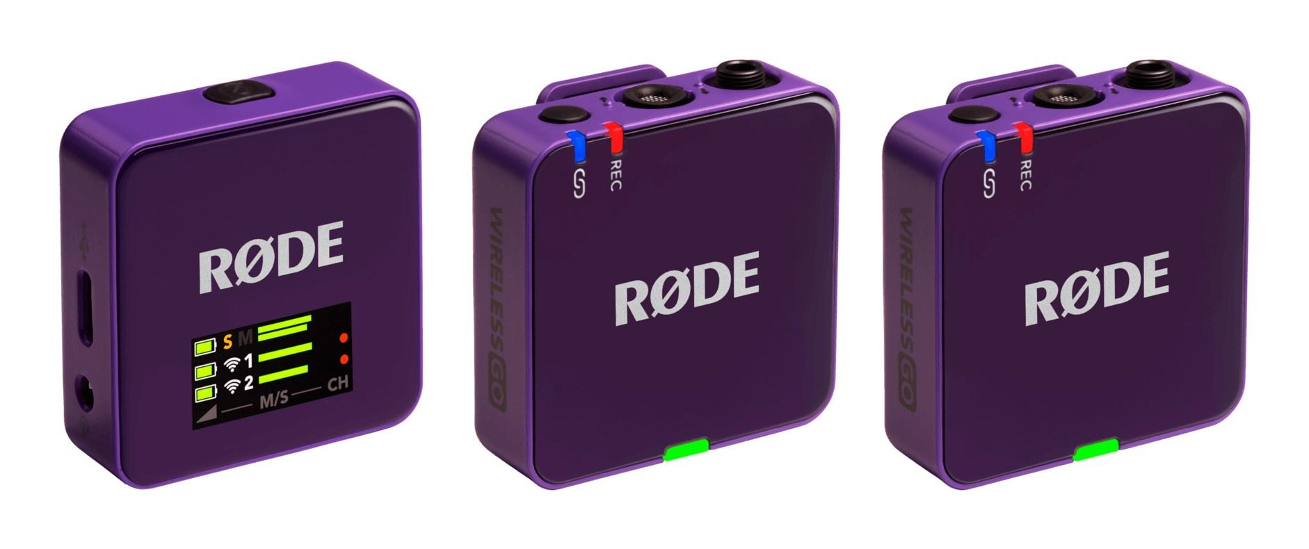 Alowwed----Rode Wireless GO 3 langaton mikrofonijärjestelmä, violetti