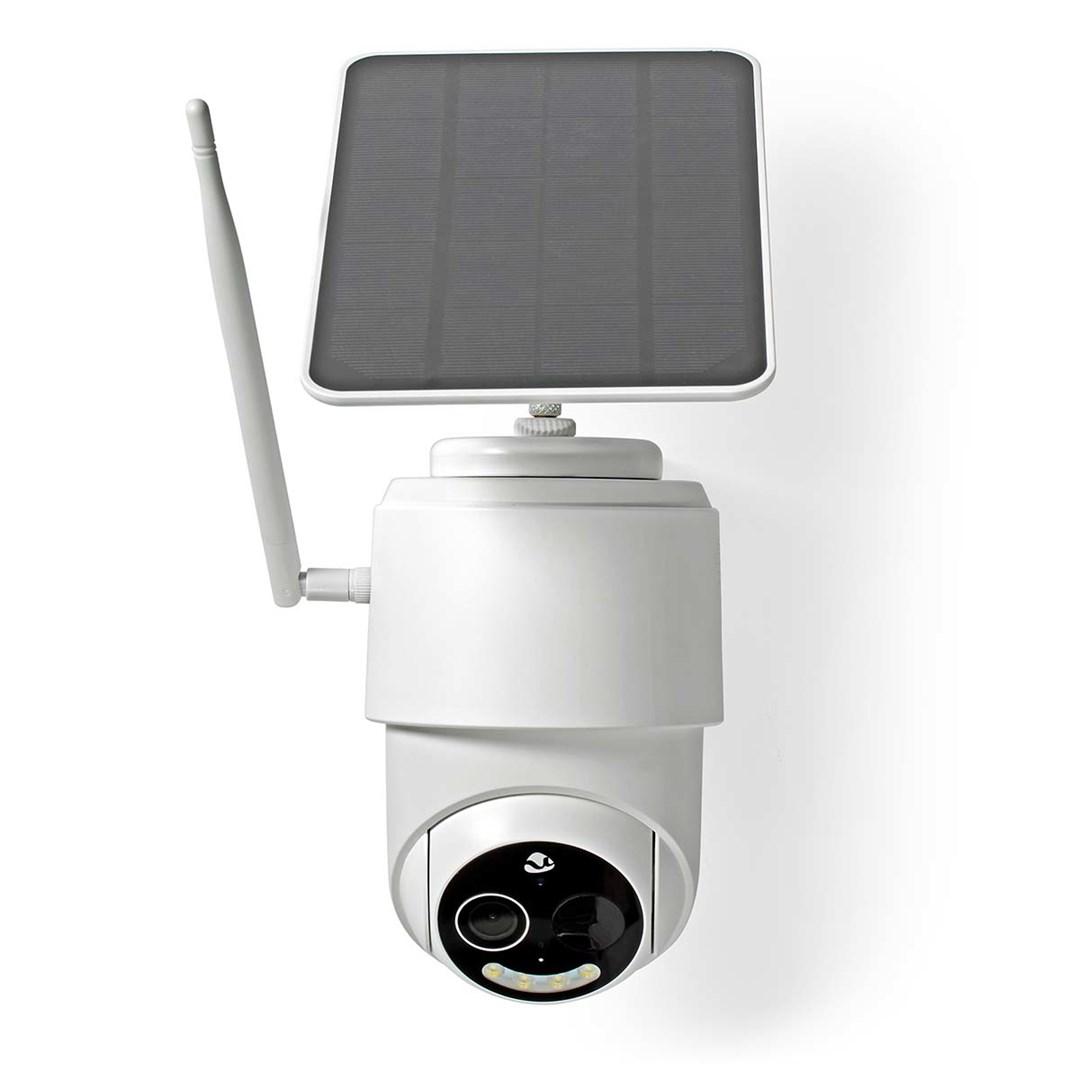 NEDIS SmartLife udendørskamera | Wi-Fi | Full HD 1080p | Pan tilt | IP65 | Maks. batteritid: 5 Måned | Cloud Storage (mulighed) / microSD (ikke inkluderet) | 5 V DC | Med bevægelsessensor | Nattesyn | Hvid