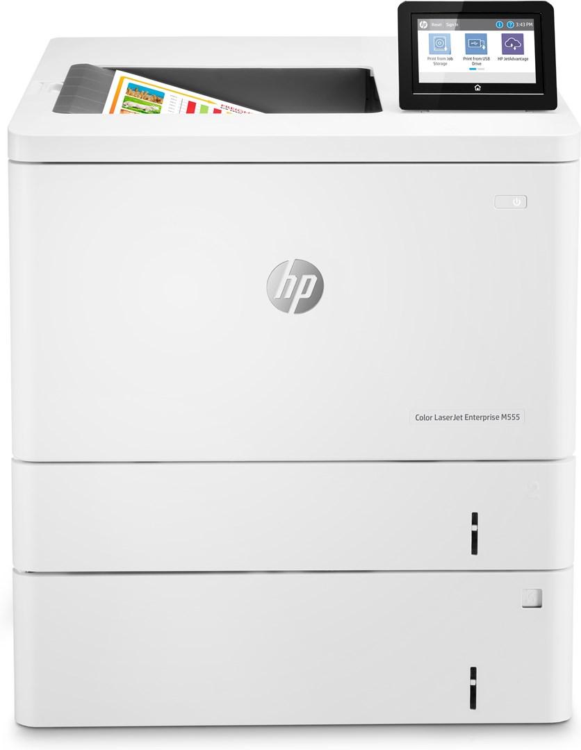 HP Color LaserJet Enterprise M555x - farvelaserprinter med automatisk tosidet print billede