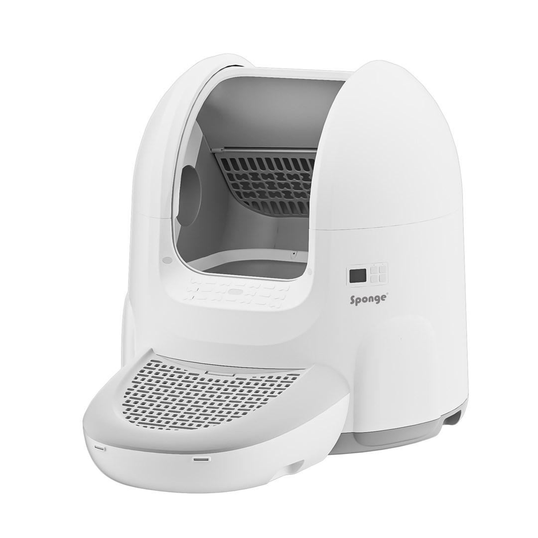SPONGE Pet Litter Box - selvrensende kattebakke med app og Wi‑Fi, 65 l