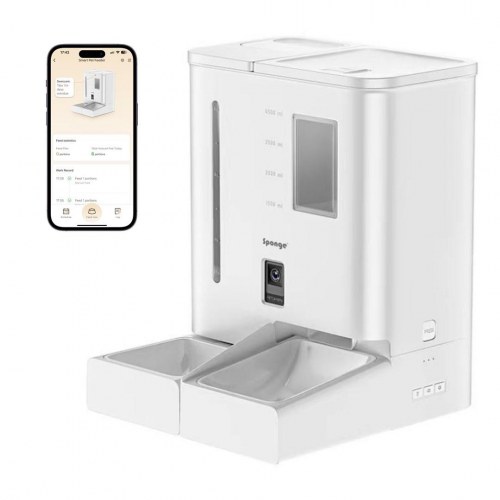 SPONGE Pet Feeder Smart Dual - smart foderautomat til hund/kat, 5 l
