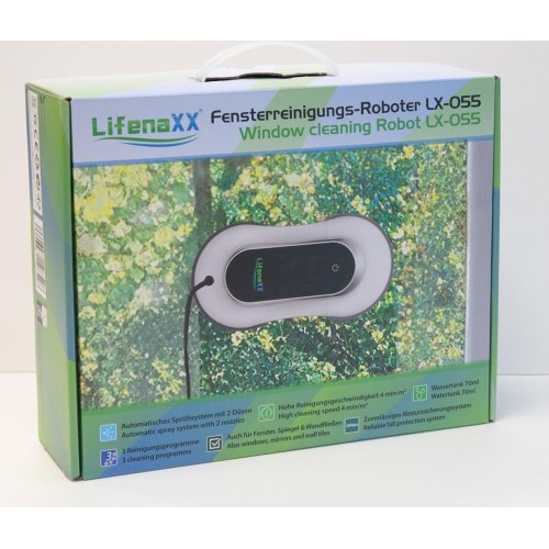 TECHNAXX Lifenaxx LX-055 vinduespudser-robot - hvid/sort