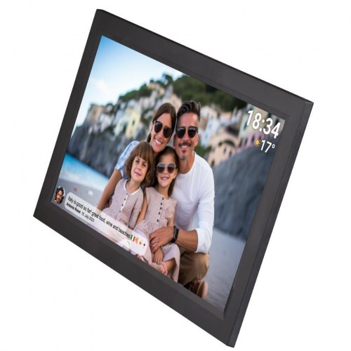 Denver PFF-1503B digital fotoramme 15,6" IPS Touch – Wi‑Fi, sort