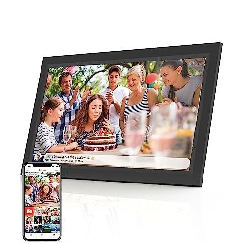 Denver PFF-1503B digital fotoramme 15,6" IPS Touch – Wi‑Fi, sort