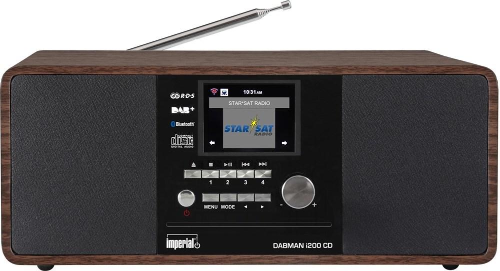 DABMAN i200 CD internet-/DAB+/FM radio - valnød look billede