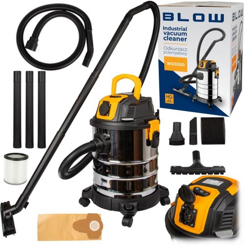 BLOW WD3300 industristøvsuger med 230 V stik – 1300 W, 25 l våd/tør